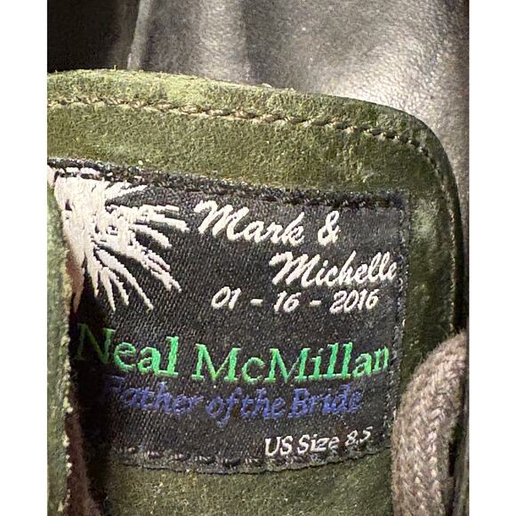 UGG Hixon Oxfords Men’s Size 8.5 Distressed Olive Green Leather Shoes. - Picture 9 of 10